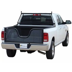 HEADACHE RACK-CHEVY - GMC - RAM - F150 FLAT IRON BLACK